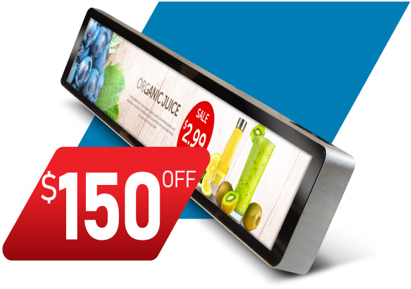 16.3in Smart Shelf Display Monitor