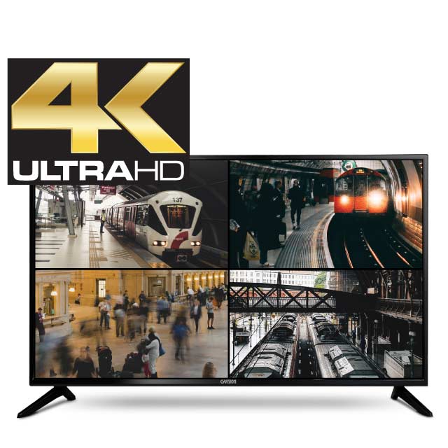 43in Security CCTV Monitor w/ Quad Video Split Screen